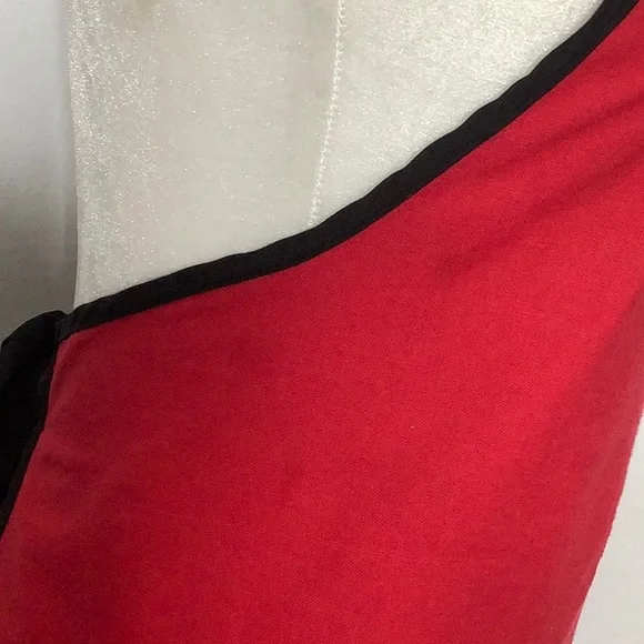 Will Cook For Shoes Embroidered Red And Black Kitchen Apron - Picture 13 of 15